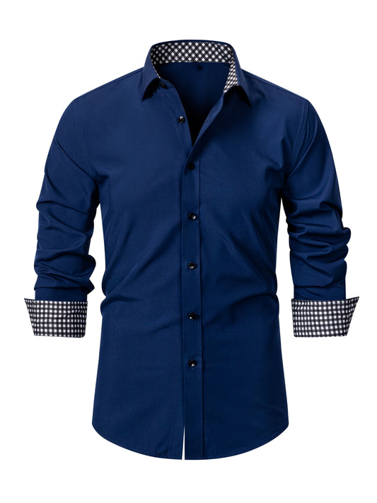 Men’s Shirt with patchwork-design