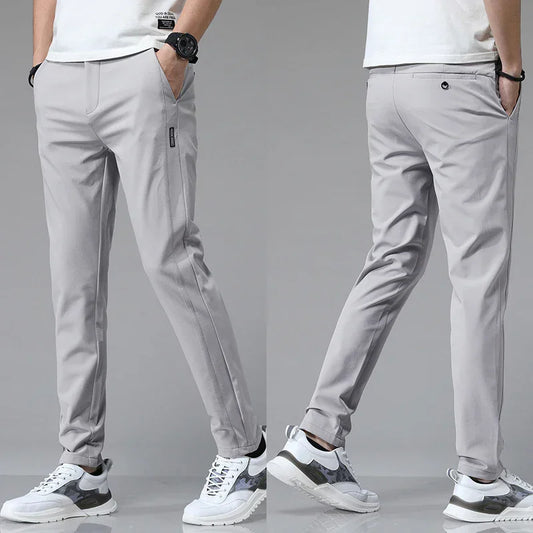 Men's Stretch Slim Straight Casual Pants